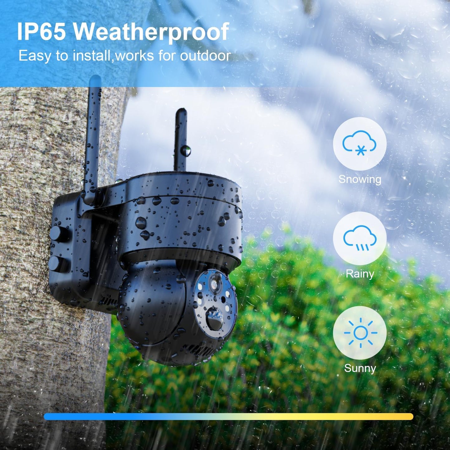 Wire-Free AI Solar Security Camera